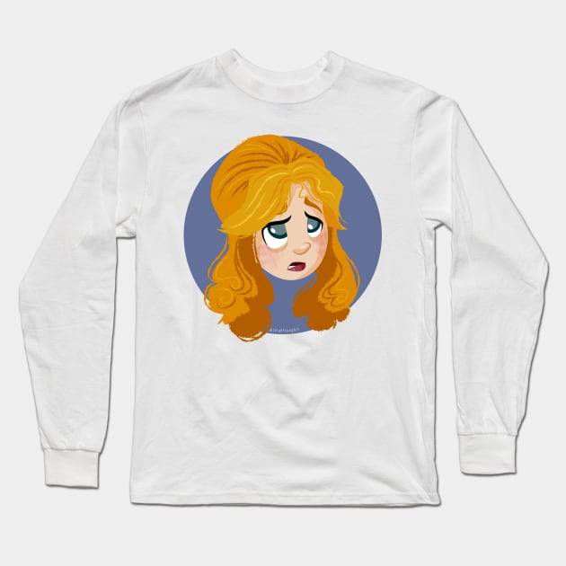 Oh no Long Sleeve T-Shirt by Leigh Young Illustration